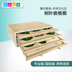 蒙氏树叶嵌板柜叶形嵌板橱科学文化教具蒙特蒙台梭利教具早教益智