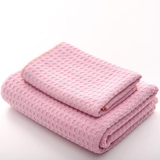 华夫格浴巾成人吸水速干不掉毛 洗脸毛巾洗澡浴巾柔软亲肤 商品图6