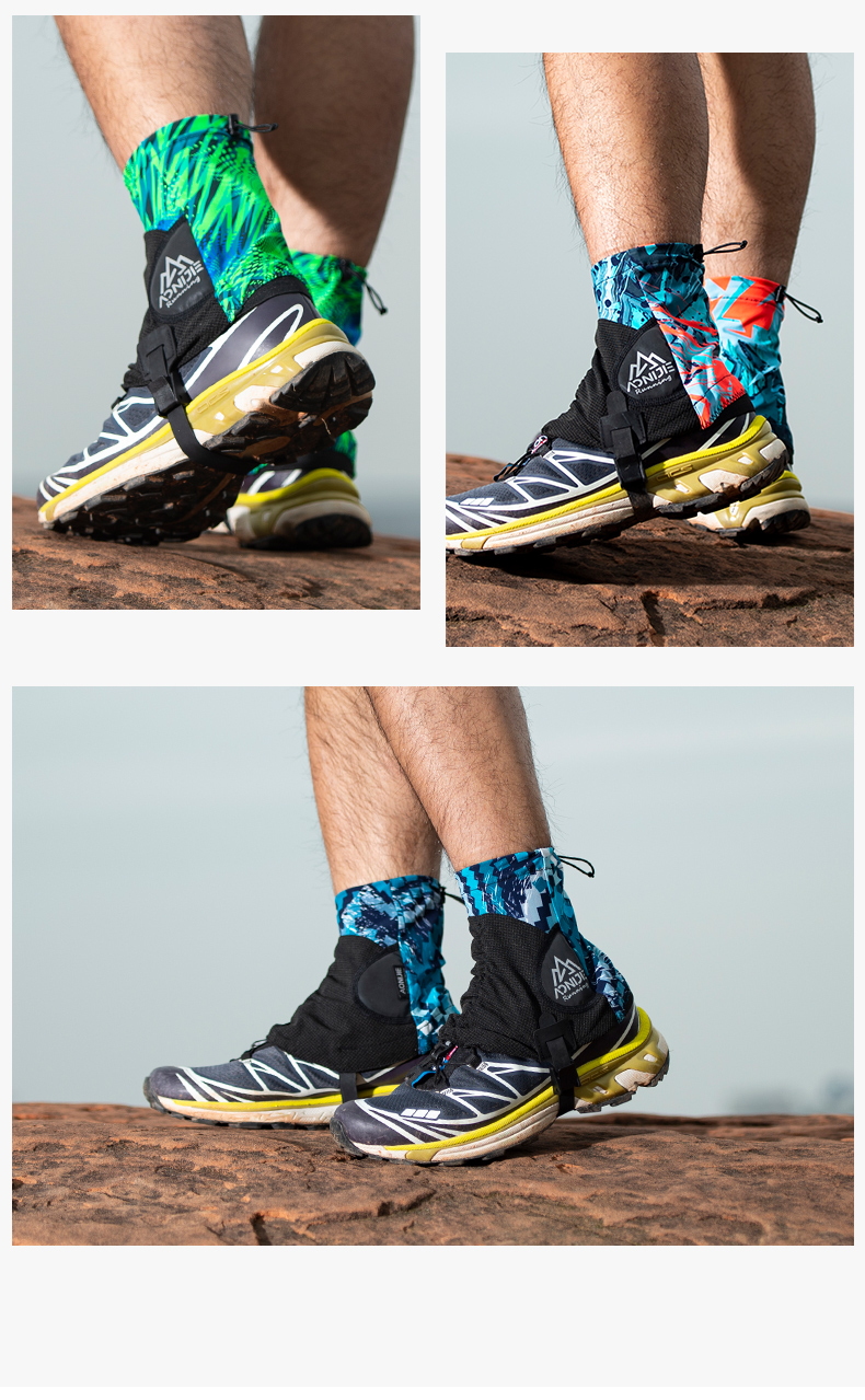 奥尼捷防沙鞋套越野跑步户外沙漠徒步脚套装备男女通用防泼水防沙套 e