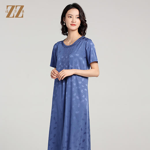 佐尔美夏季新款 气质弹力桑蚕丝真丝连衣裙女E22LS63 商品图3