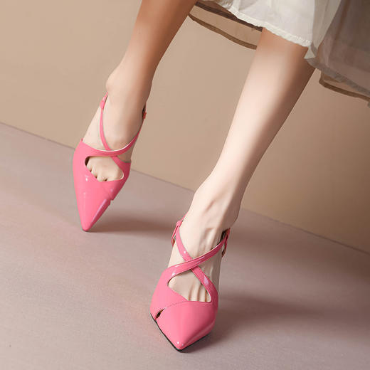 夏季百搭，内外真皮中空气质舒适单鞋YLY-A0302 商品图11