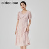 oldcolour2023夏季新款粉色甜美气质高腰中长款仙女裙GN21101757 商品缩略图0