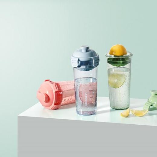 【团购展示】乐扣乐扣 畅饮运动柠檬杯(雾蓝）HAP518LBLUFU 商品图0