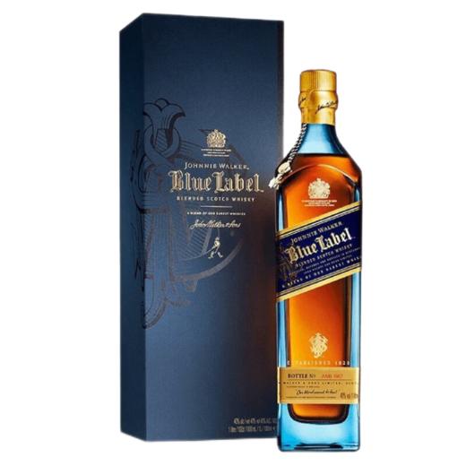 尊尼获加（JOHNNIE WALKER）调和型威士忌 苏格兰原装进口洋酒礼盒装 【官方行货】 经典蓝牌蓝方【750ml】 商品图0