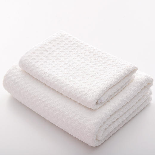 华夫格浴巾成人吸水速干不掉毛 洗脸毛巾洗澡浴巾柔软亲肤 商品图5