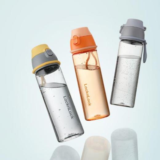 【团购展示】乐扣乐扣 美乐运动弹盖杯（灰蓝）HLC680GRYFU 商品图0