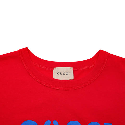 GUCCI 古驰 男女通用圆领纯棉卡通logo印花短袖童装T恤 722401XJEZF 商品图3