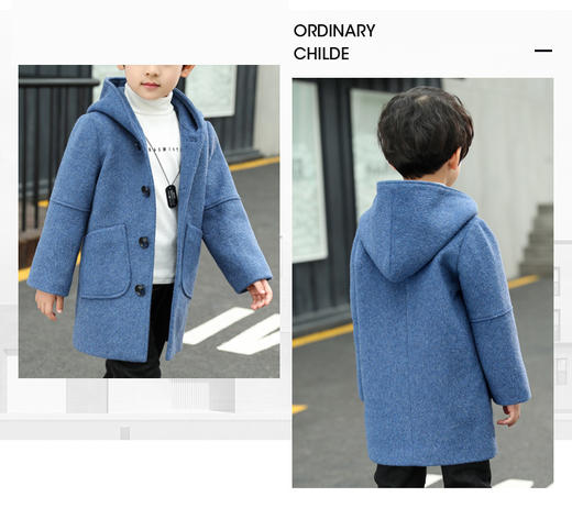 裁缝学苑 TG06儿童韩版毛呢大衣1:1实物服装纸样剪裁图纸牛皮纸样 商品图6
