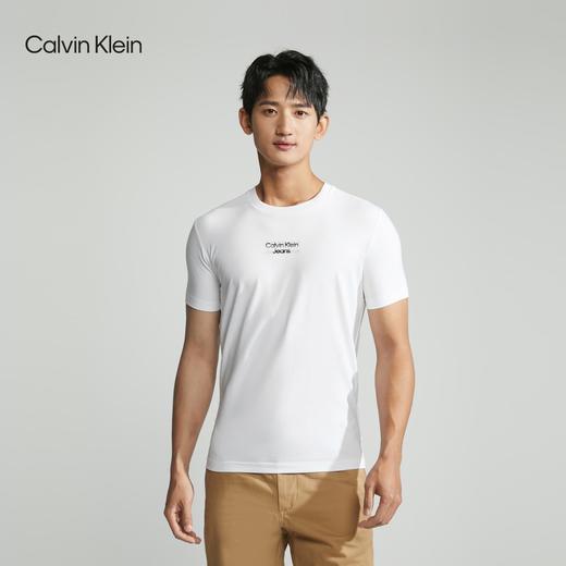 【海南专供价】CKJ新款男士时尚字母印花圆领修身短袖T恤J324254 商品图0