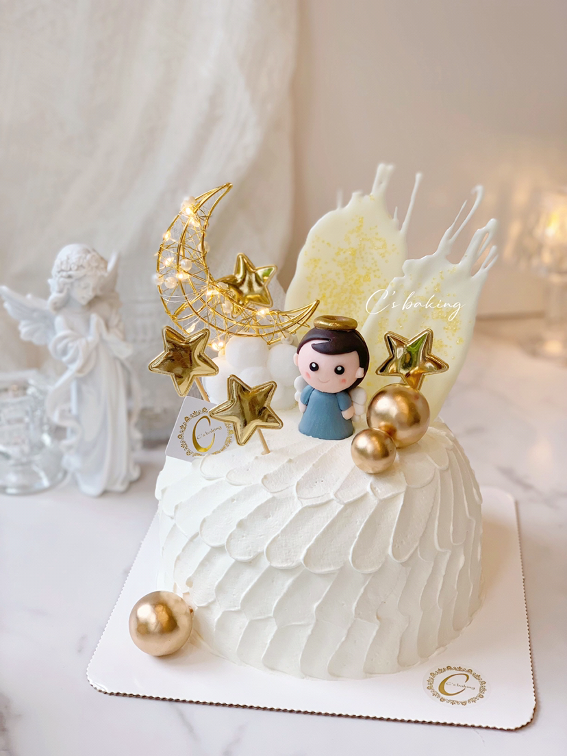 little angel小天使/月亮/云朵 忌廉蛋糕（默认自提，收费配送请联系客服）