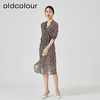 oldcolour2023夏季新款法式薄款气质高腰显瘦碎花连衣裙N22101239 商品缩略图2