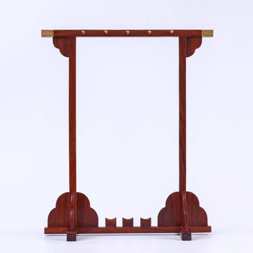 西泠印社酸枝木黄铜笔架 商品图6