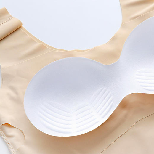 无痕简约带胸垫背心长裙女士薄款纯色美背内衣修身显瘦吊带连衣裙 商品图2