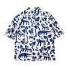 马登工装 美式复古印第安图腾花衬衫古巴领涂鸦短袖沙滩衬衣男夏 商品缩略图6