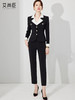 黑色西装套装女春秋小个子教资面试职业装正装通勤西服外套工作服 商品缩略图0