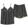 「两件套！四款可选」纯欲性感吊带睡衣女夏天薄款短裤套装 少女小碎花冰丝凉感型家居服上衣裤子 商品缩略图4
