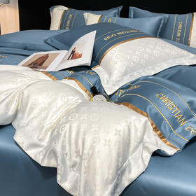 「四件套！八款可选」2023夏季新款水洗丝刺绣四件套 欧式床笠款被套床单床上用品居家布艺