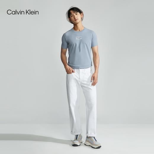 【海南专供价】CKJ新款男士时尚字母印花圆领修身短袖T恤J324254 商品图2