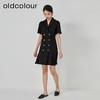 oldcolour2023夏新款赫本风小黑裙收腰显瘦西装连衣裙GN21101775 商品缩略图2