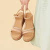 Safiya/索菲娅2023夏季新品罗马风水钻细带休闲坡跟厚底凉鞋SF32115063 商品缩略图2