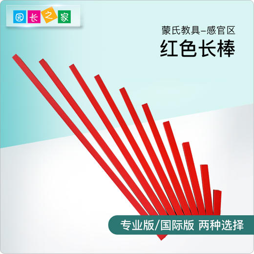 蒙氏教具幼儿园专业版国际版蒙特梭利儿童早教益智玩教具感官长棒 商品图0