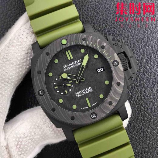 VS   沛纳海PAM961 戴上它，直面极限，突破自我！尽显硬朗帅气的军人风范。9010自动机械
47MM聚合碳纤维Carbotech材质枕形表壳 商品图1