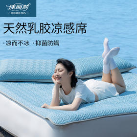佳丽斯乳胶凉席可折叠软席子冰丝三件套夏凉垫可水洗夏季家用宿舍