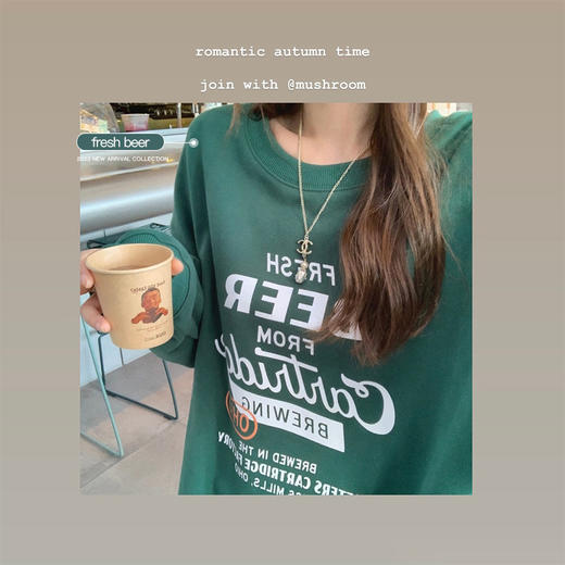 金蘑菇菇 New York S码 可爱暴击 卫衣合集/早春复古字母潮酷宽松长袖卫衣（主图1色New York） 商品图2