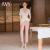 IWY/粉色名媛短袖西服女套装时尚干练气质西装两件套显瘦职业装CP1791 商品缩略图2