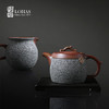 【特惠6折，仅1套，无货退款】陆宝陶瓷功夫茶具套装轻奢高档家用办公室茶器一壶六杯 泉林雅集 商品缩略图4