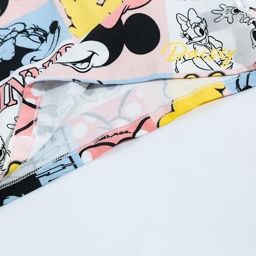 迪士尼童装女童短袖T恤夏季新品满印米妮宝宝中大童潮酷纯棉上衣 商品图5