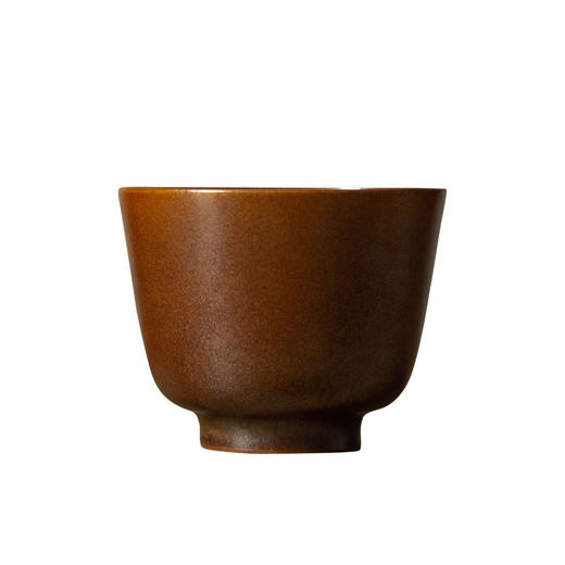 茶香记  瓷骨铜镶圆口杯 薄胎轻巧 金属感 古雅光润 聚香散热佳 商品图4