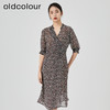 oldcolour2023夏季新款法式薄款气质高腰显瘦碎花连衣裙N22101239 商品缩略图0