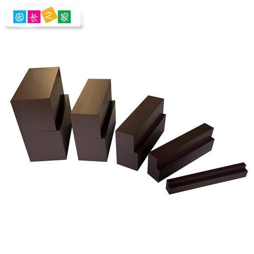 蒙氏感官区家庭版教具棕色梯蒙特梭利幼儿园儿童宝宝早教益智玩具 商品图1