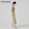 oldcolour2023夏季新款度假风气质碎花开叉半身裙套装GN21141791 商品缩略图2