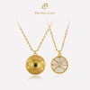 【尹正同款】Retro Chic 意大利复古时尚首饰 绿心金币叠戴项链 商品缩略图0