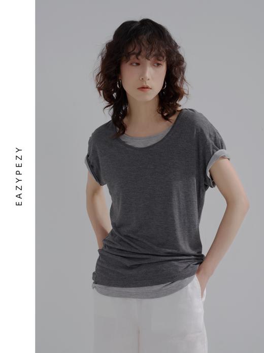 EAZYPEZY 2023SS 竹纤维圆领T恤 商品图3