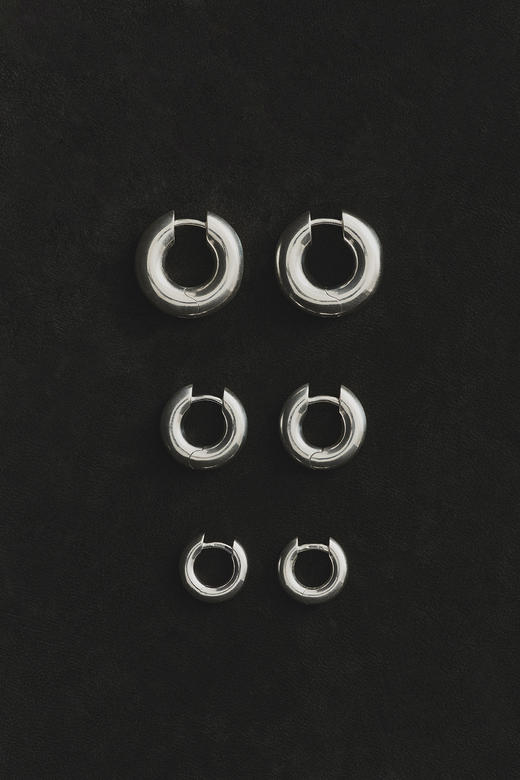 Sophie Buhai  纯银中号Bagel 圆形耳环（一对） 商品图5