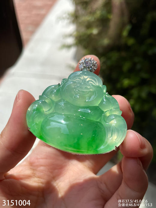 高冰飘翠佛公吊坠【3151004】具体价格微信咨询 商品图5