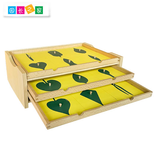蒙氏树叶嵌板柜叶形嵌板橱科学文化教具蒙特蒙台梭利教具早教益智 商品图2