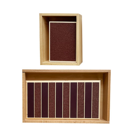 蒙氏教具 幼儿园蒙台蒙特梭利儿童玩具 早教 感官触觉粗糙光滑板 商品图4