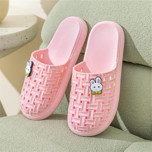 「五色可选！软萌兔款」夏季包头凉拖鞋 女士浴室家居室内外穿耐滑拖鞋 商品图3