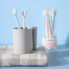 【团购展示】名创优品10000根毛柔丝深洁牙刷8支桶装 SO-WJL1123