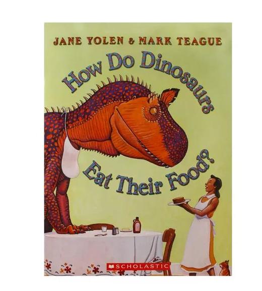 英文原版How Do Dinosaurs家有恐龙4册 go to school, say good night, eat their food, get well soon 送音频 商品图2