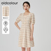 oldcolour2023夏季新款甜美气质小个子短款格纹连衣裙GN21101708 商品缩略图0