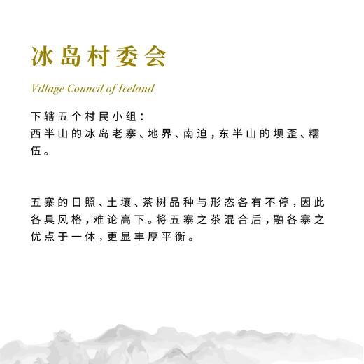【昀茶·普洱系列】大安·冰岛五寨混合普洱生茶 357克/饼 甘甜鲜爽 汤质饱满 底香持久 融各寨之优点于一体 丰厚平衡 商品图9