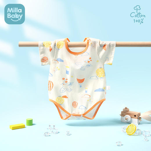 【捡漏价29.9/两件】夏季新款婴儿包屁衣薄款宝宝爬爬服短袖连体衣新生儿三角哈衣-QQ 商品图12