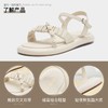 ZHR法式珍珠凉鞋女2023夏季新款仙女气质交叉一字带凉鞋软底轻便 商品缩略图9