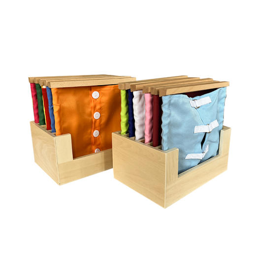 蒙氏专业版衣饰框日常生活教具儿童益智训练早教幼儿园系纽扣教具 商品图4