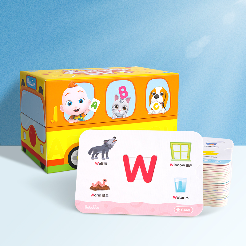 【点读版】宝宝巴士英语启蒙2岁+ 英文字母唱玩卡（不含笔）